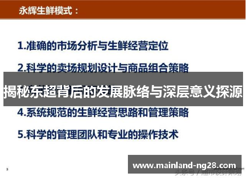 揭秘东超背后的发展脉络与深层意义探源