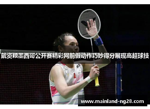 戴资颖墨西哥公开赛精彩网前假动作巧妙得分展现高超球技